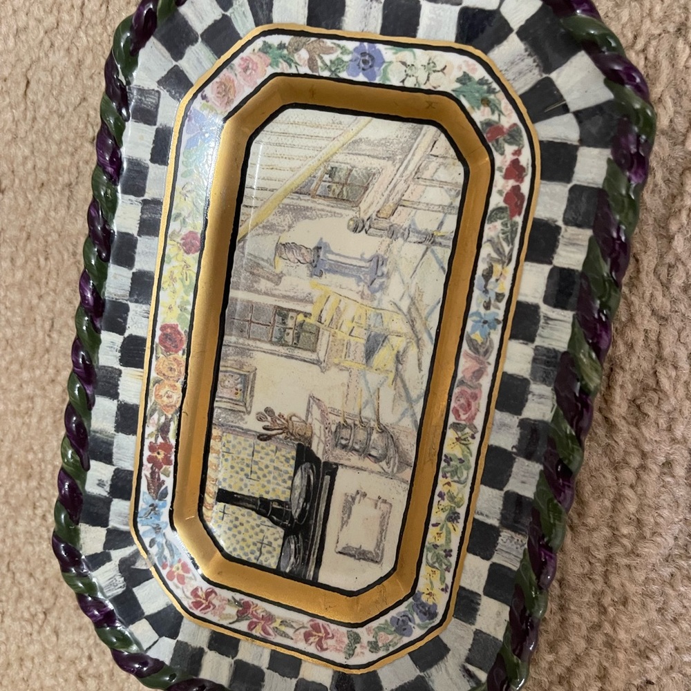 Mackenzie Childs small dish. Vintage. Hard to find